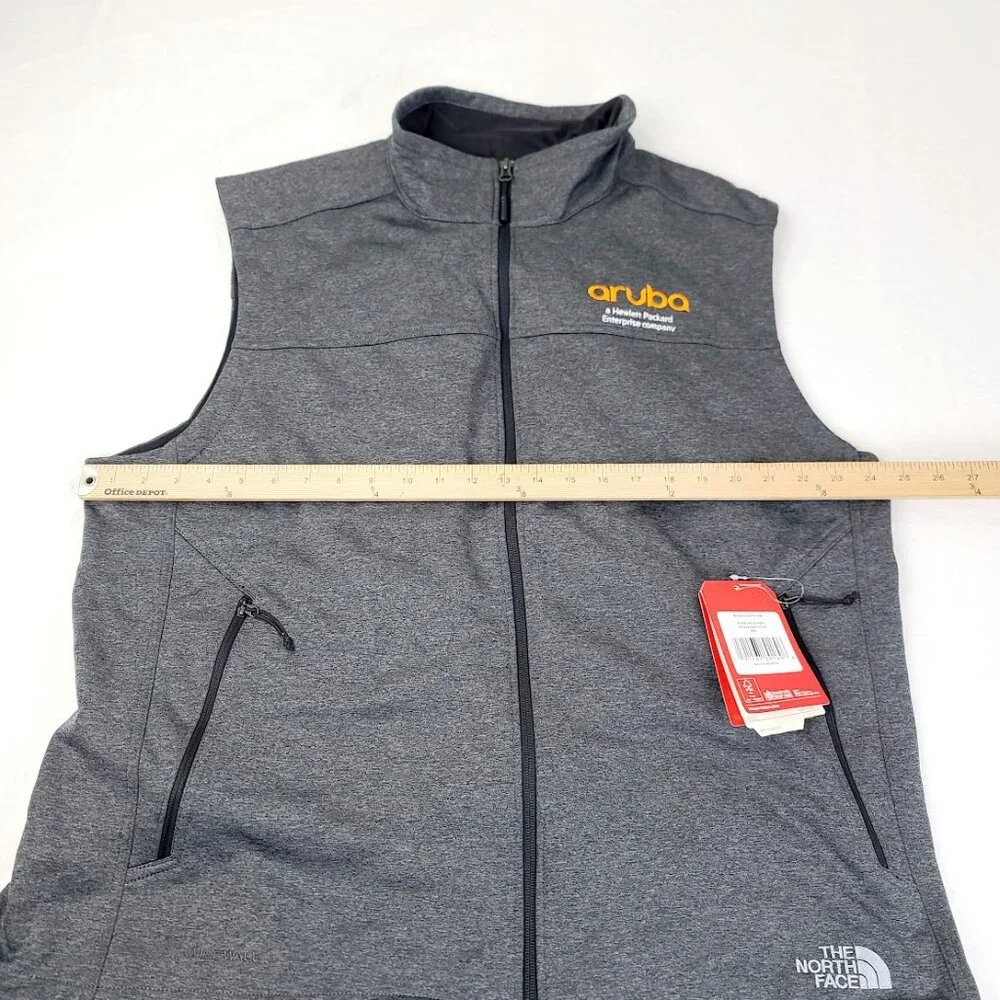 The North Face Men's Dark Gray Ridgewall Softshell Wind Wall Basic Vest Size XXL